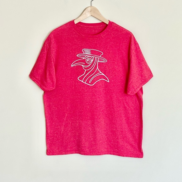Plague Doctor Graphic Red T Shirt Adult size Large - Picture 2 of 6